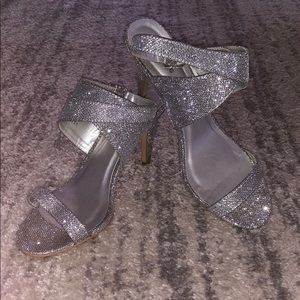 Silver, sparkly & strappy!